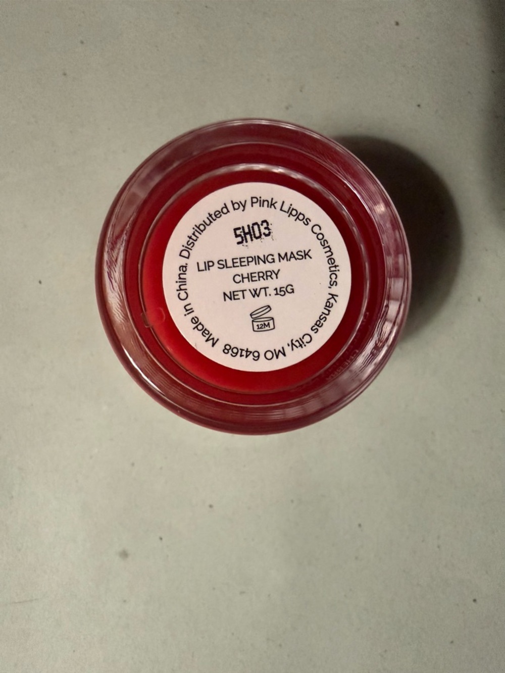 PinkLipps Lip Sleeping Mask in cherry .15g NIB - Picture 2 of 2